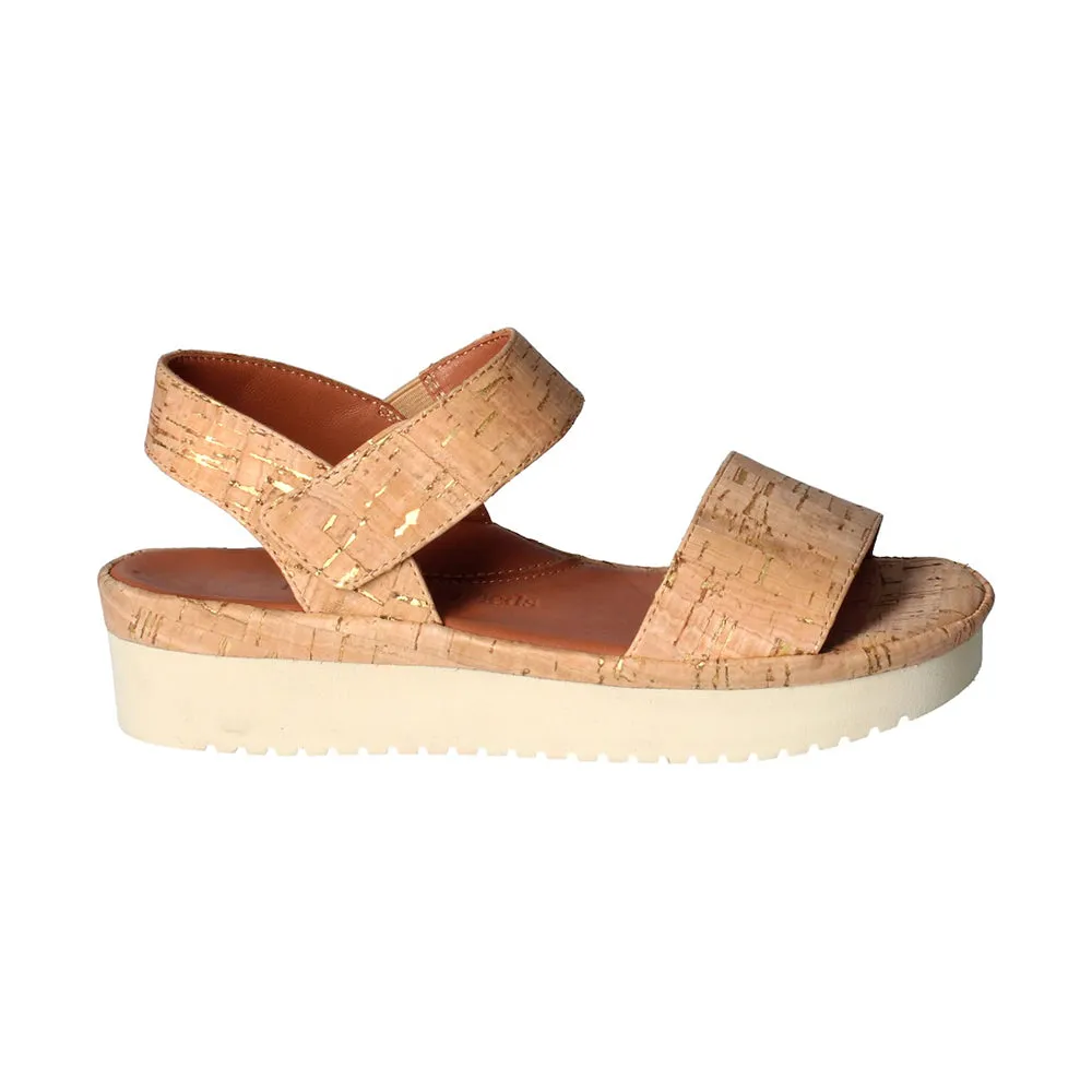 Abrilla Sandal - Natural Gold Cork