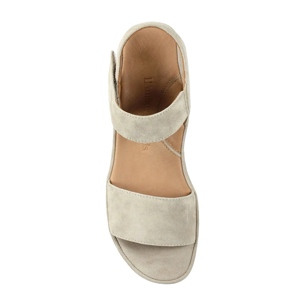 Abrilla Sandal - Taupe Kid Suede