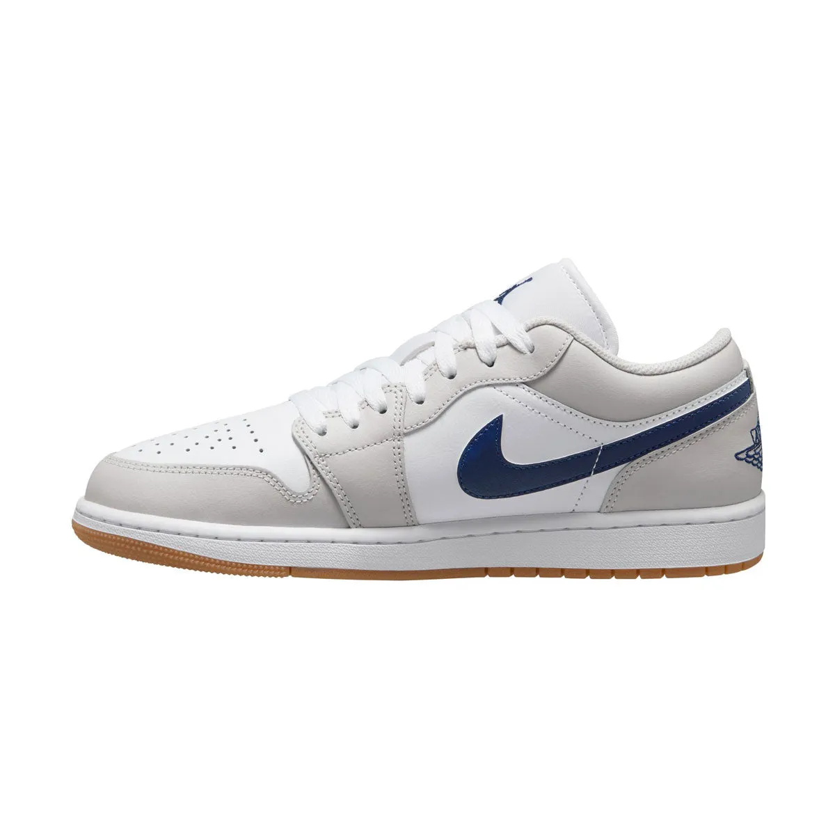 Air Jordan 1 Low 'Midnight Navy Blue Gray Neutral' Men's Shoes