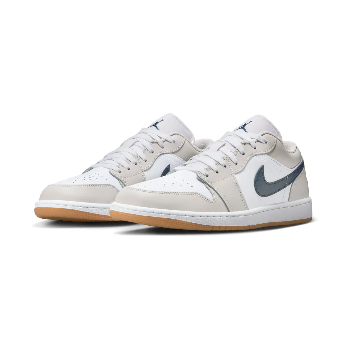 Air Jordan 1 Low 'Midnight Navy Blue Gray Neutral' Men's Shoes