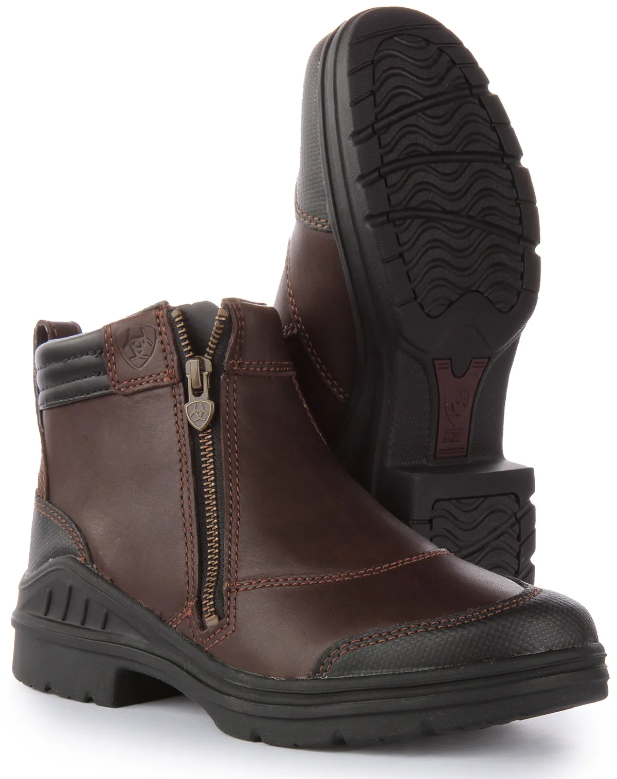 Ariat Barnyard Side Zip In Dark Brown For Women