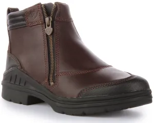 Ariat Barnyard Side Zip In Dark Brown For Women