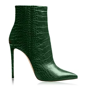 BEATRICE PRINT CROC GREEN