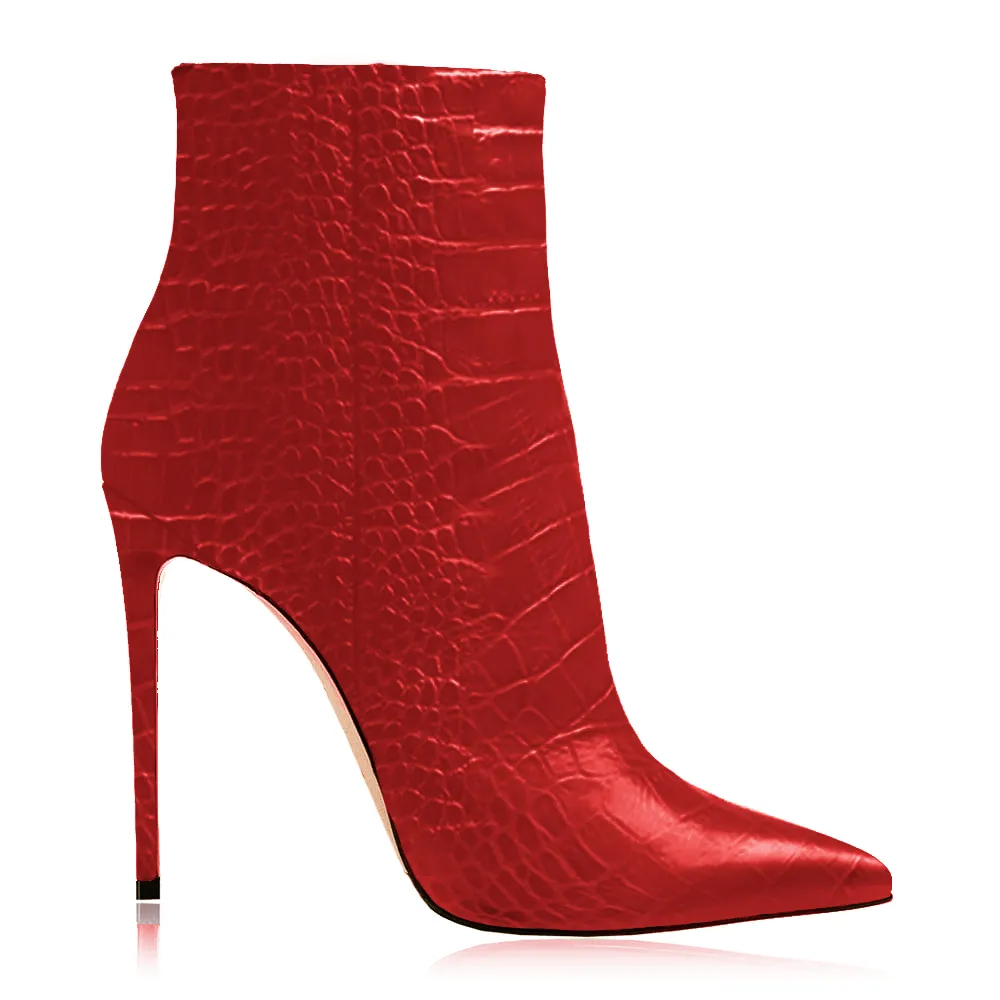 BEATRICE PRINT CROC RED
