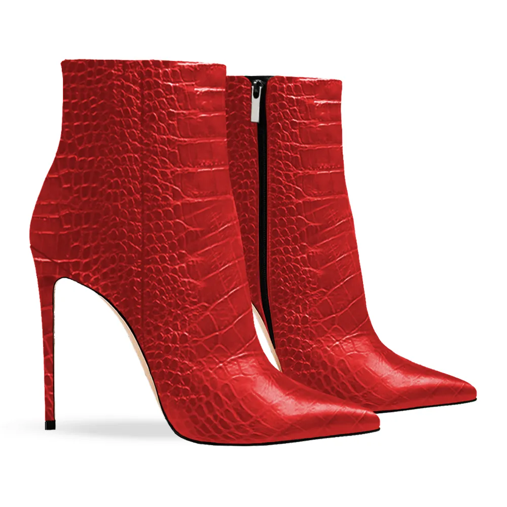 BEATRICE PRINT CROC RED