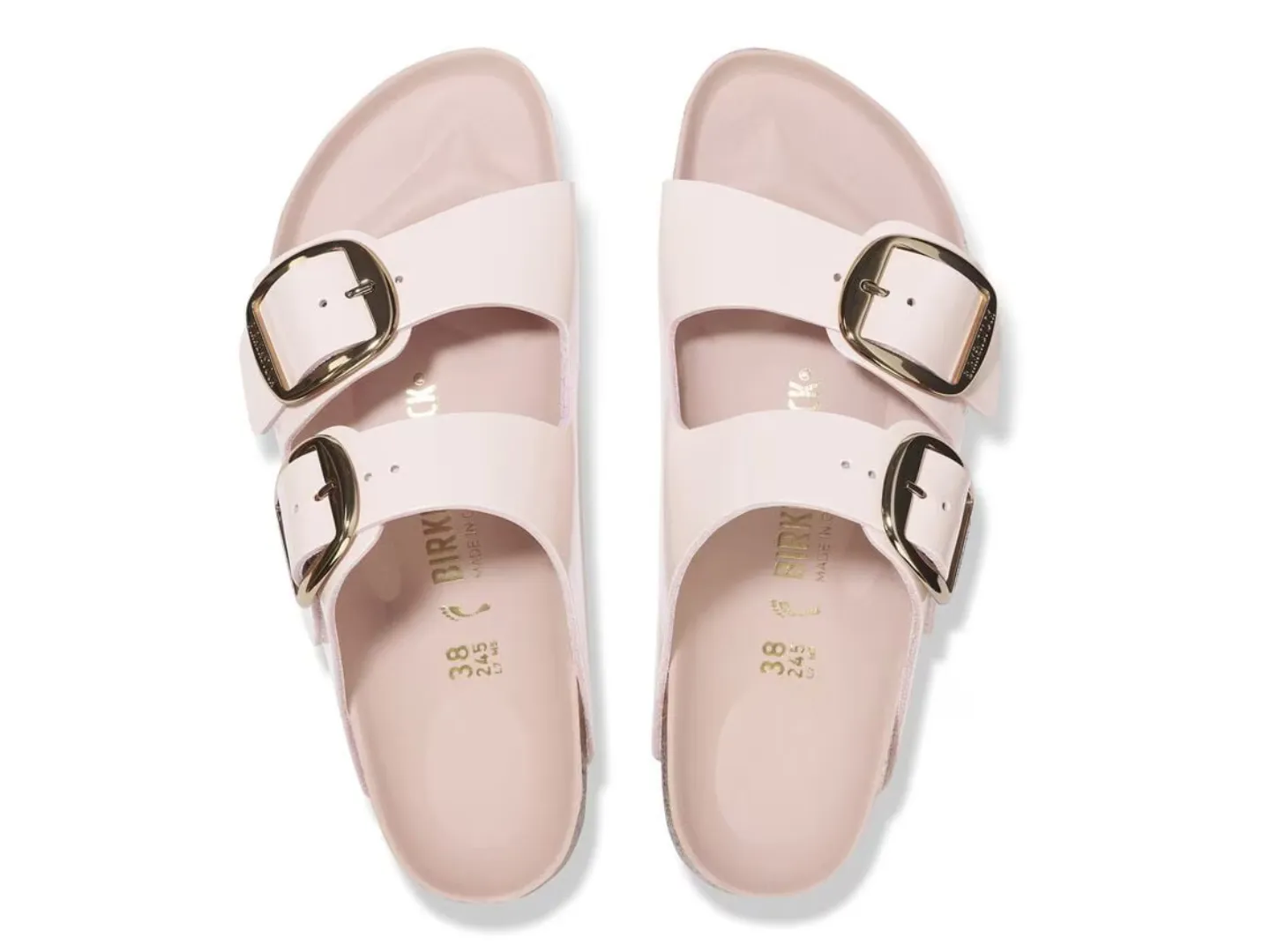 Birkenstock: Arizona Big Buckle in High Shine Light Rose