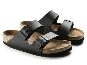 Birkenstock: Arizona SFB Black BFLOR Regular Fit