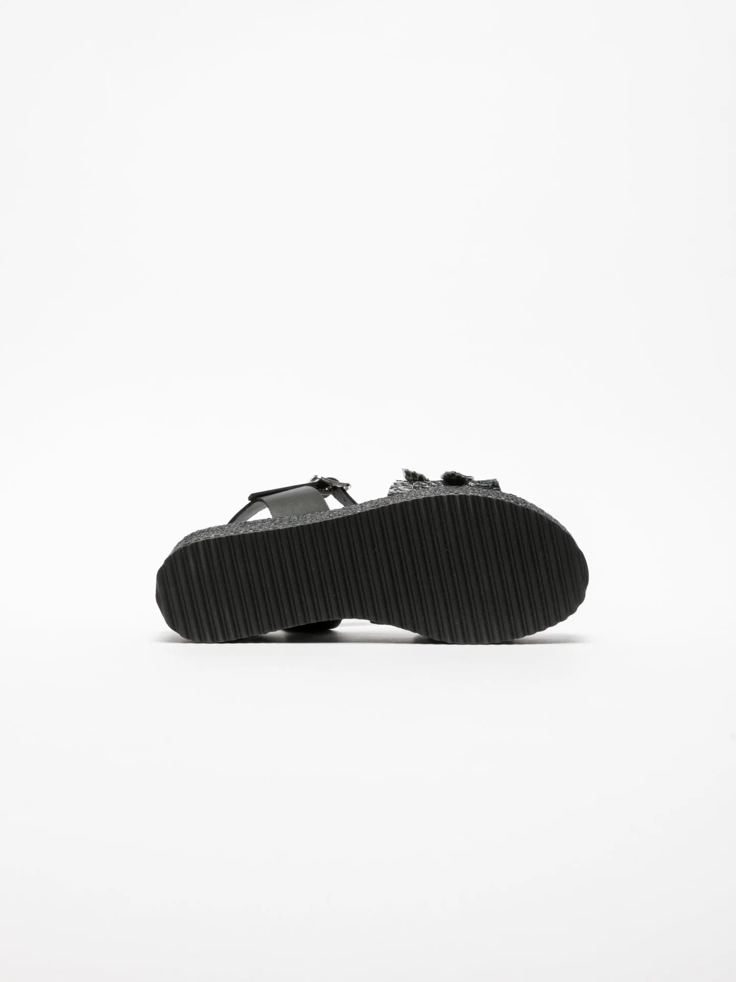 Black Buckle Sandals