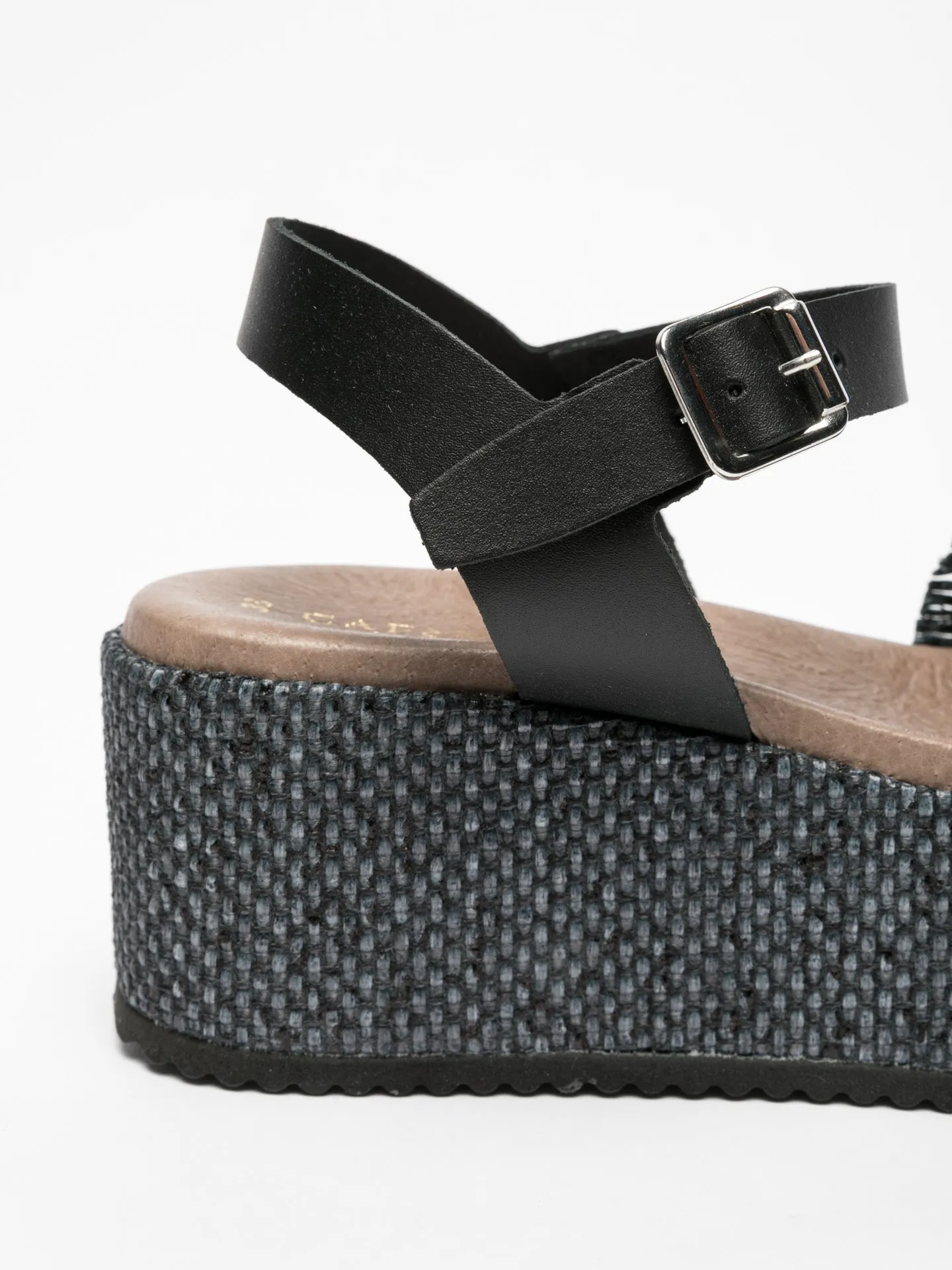 Black Buckle Sandals