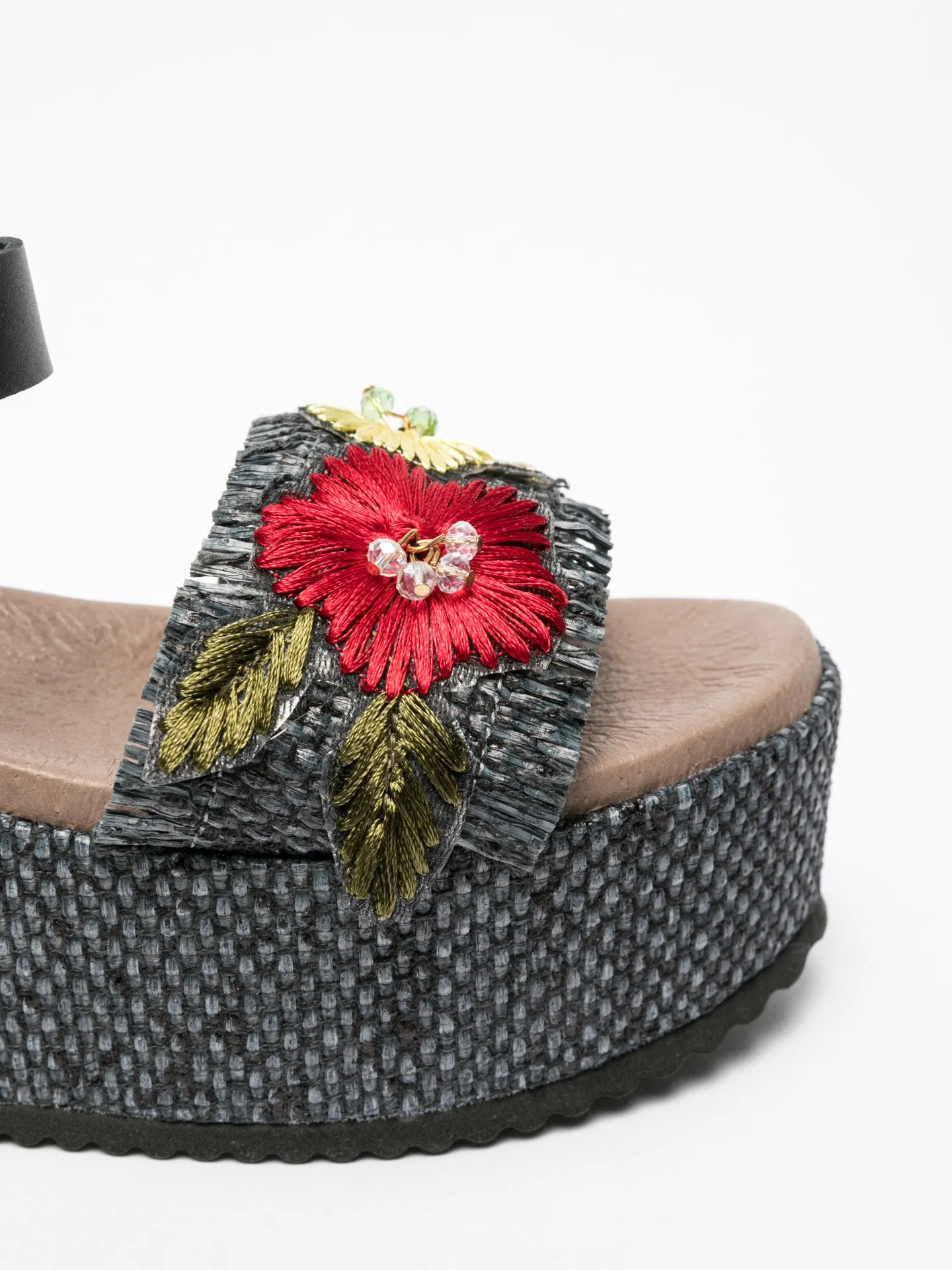 Black Buckle Sandals