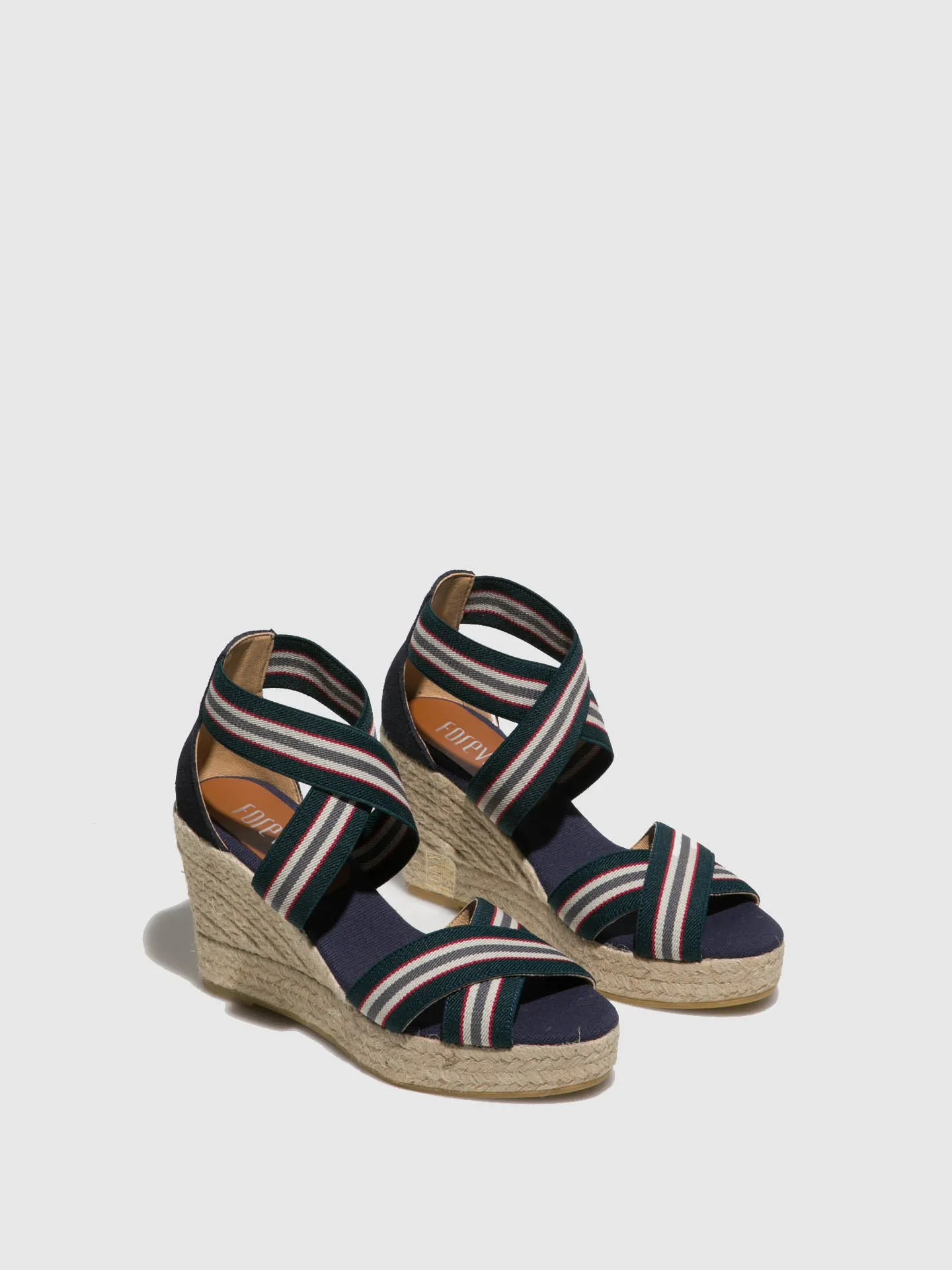 Blue Platform Sandals
