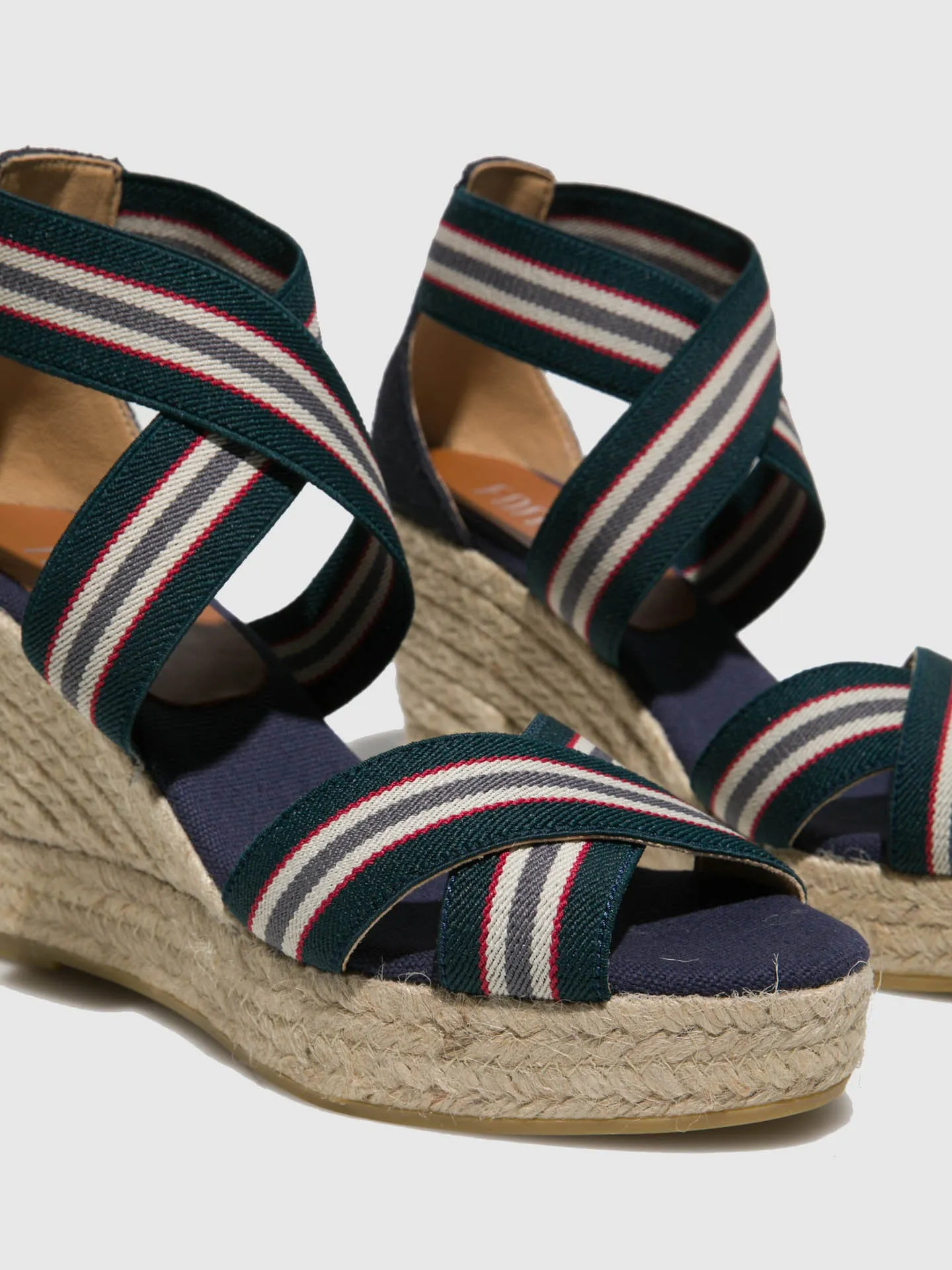 Blue Platform Sandals