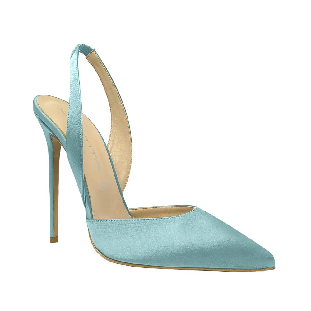 BRIGITTE LIGHT BLUE SATIN