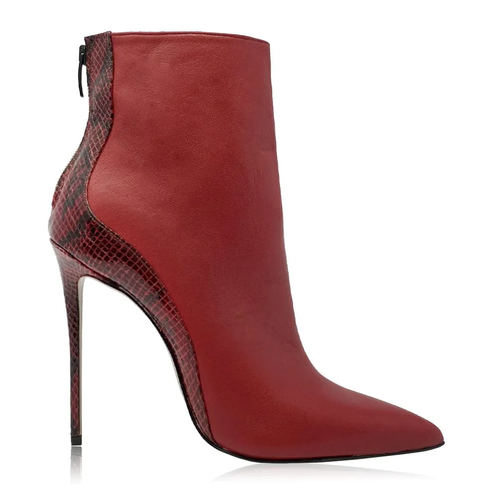 CANDICE RED LEATHER