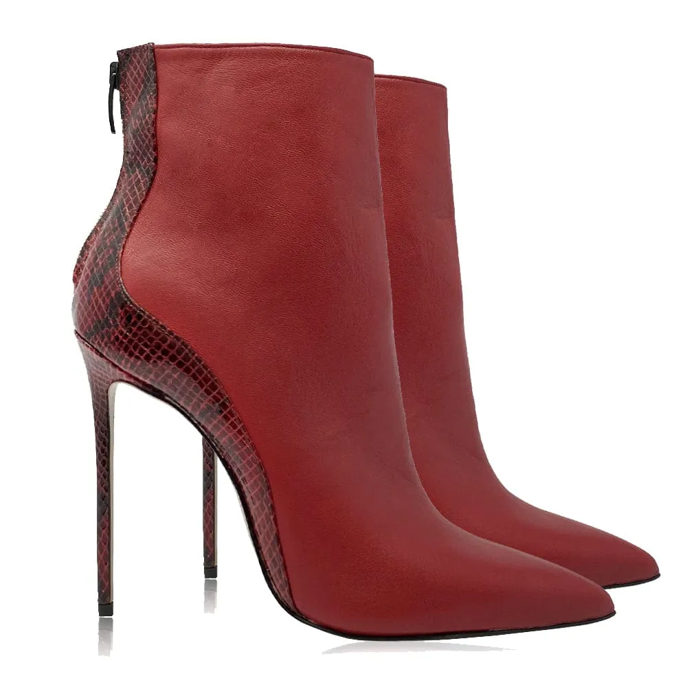 CANDICE RED LEATHER