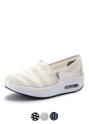 Caridad Women's Comfortable Walking Canvas Platform Shoes