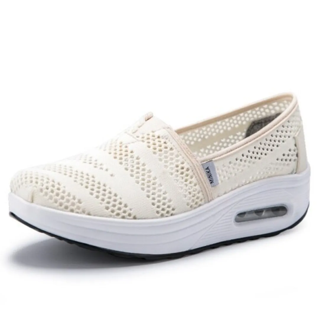 Caridad Women's Comfortable Walking Canvas Platform Shoes