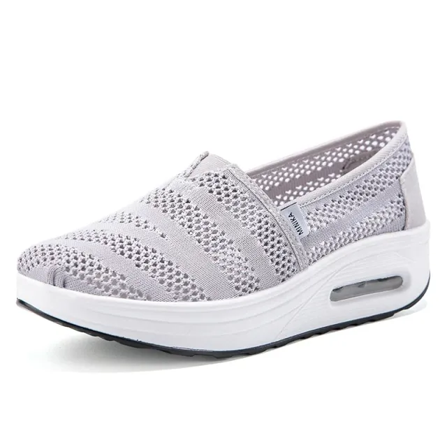Caridad Women's Comfortable Walking Canvas Platform Shoes