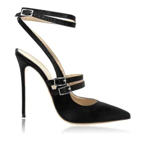 CAROLINE BLACK SATIN