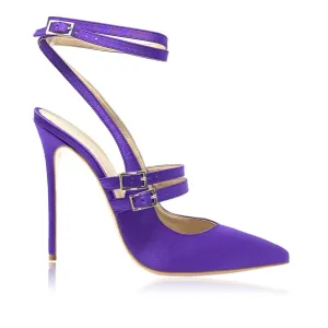 CAROLINE PURPLE SATIN