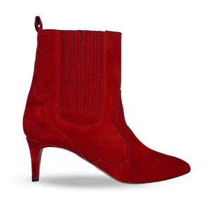 CINDY SUEDE RED