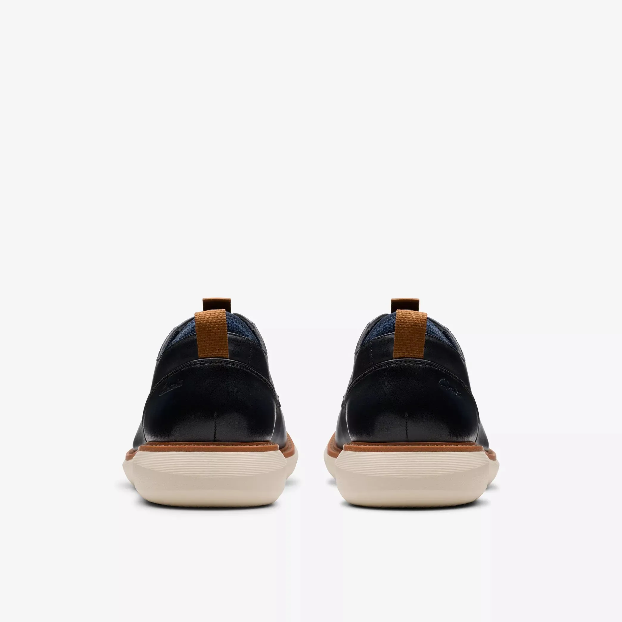 Clarks Brantin Plain Navy Leather