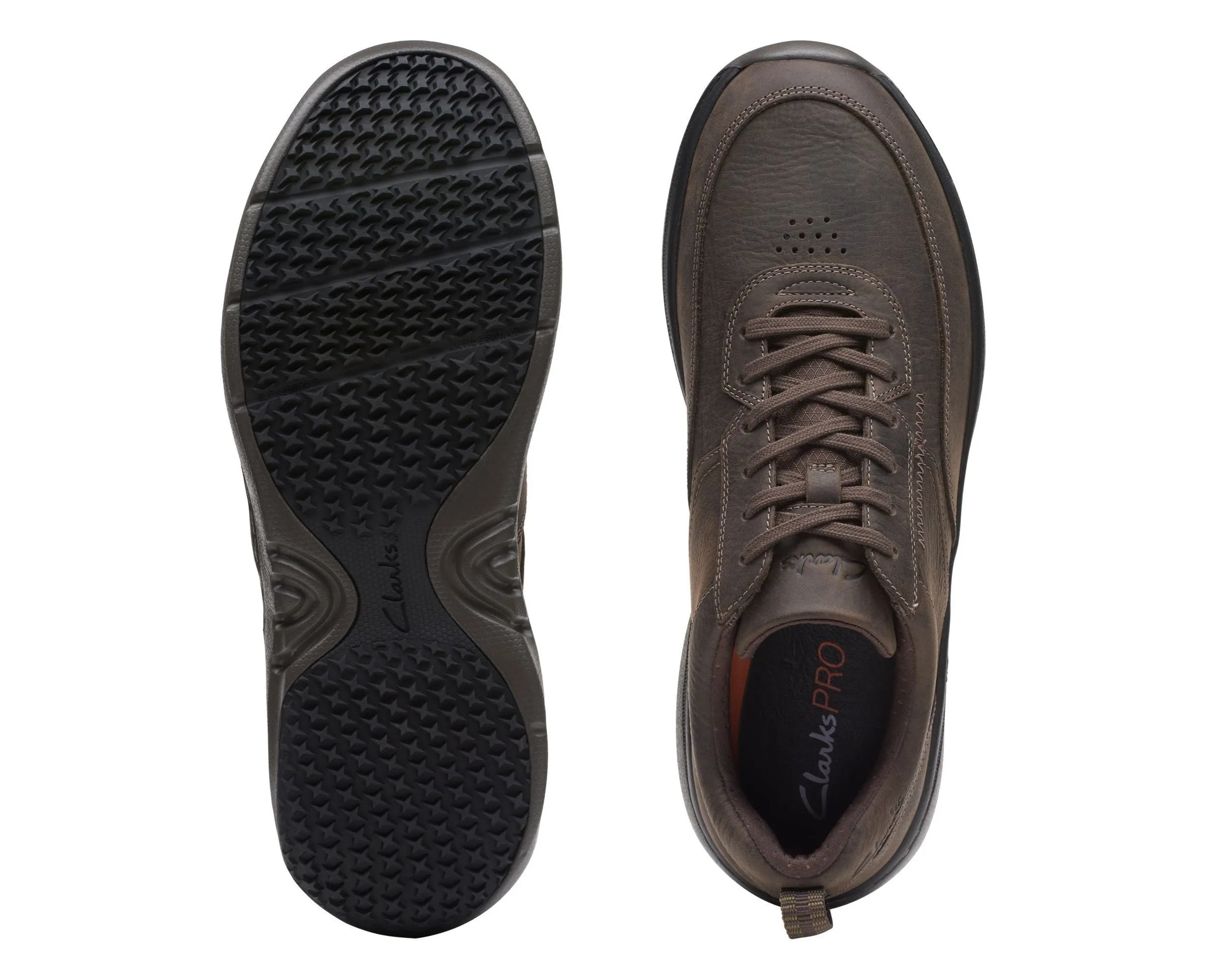 Clarks ClarksPro Lace Dark Brown Tumble - Standard Width