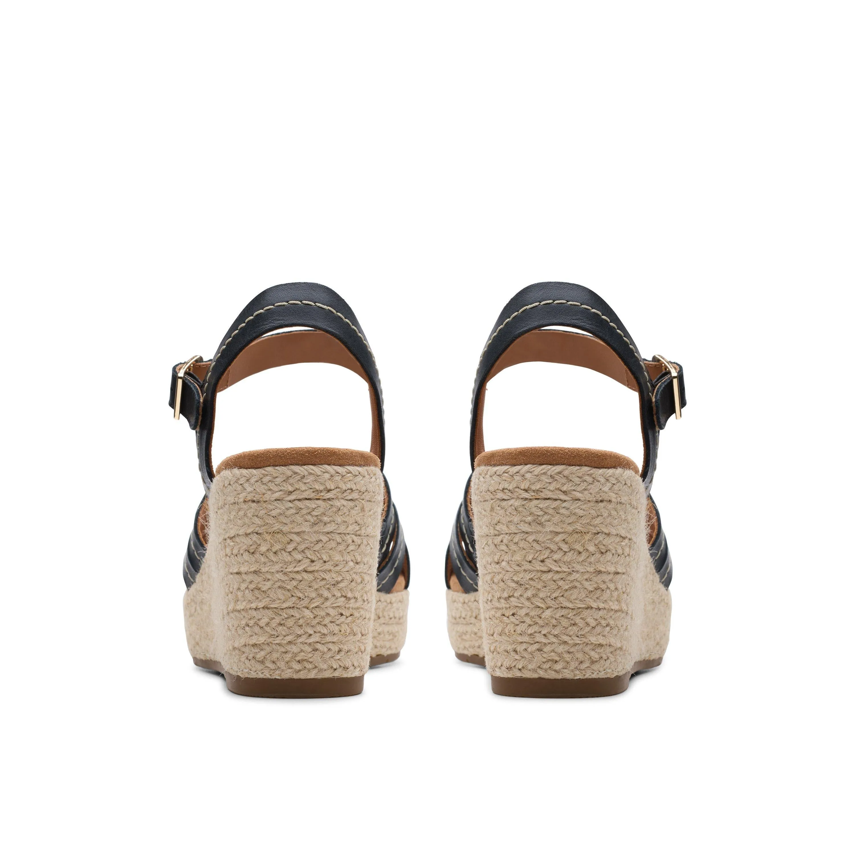 Clarks Sabina Strap Black Leather