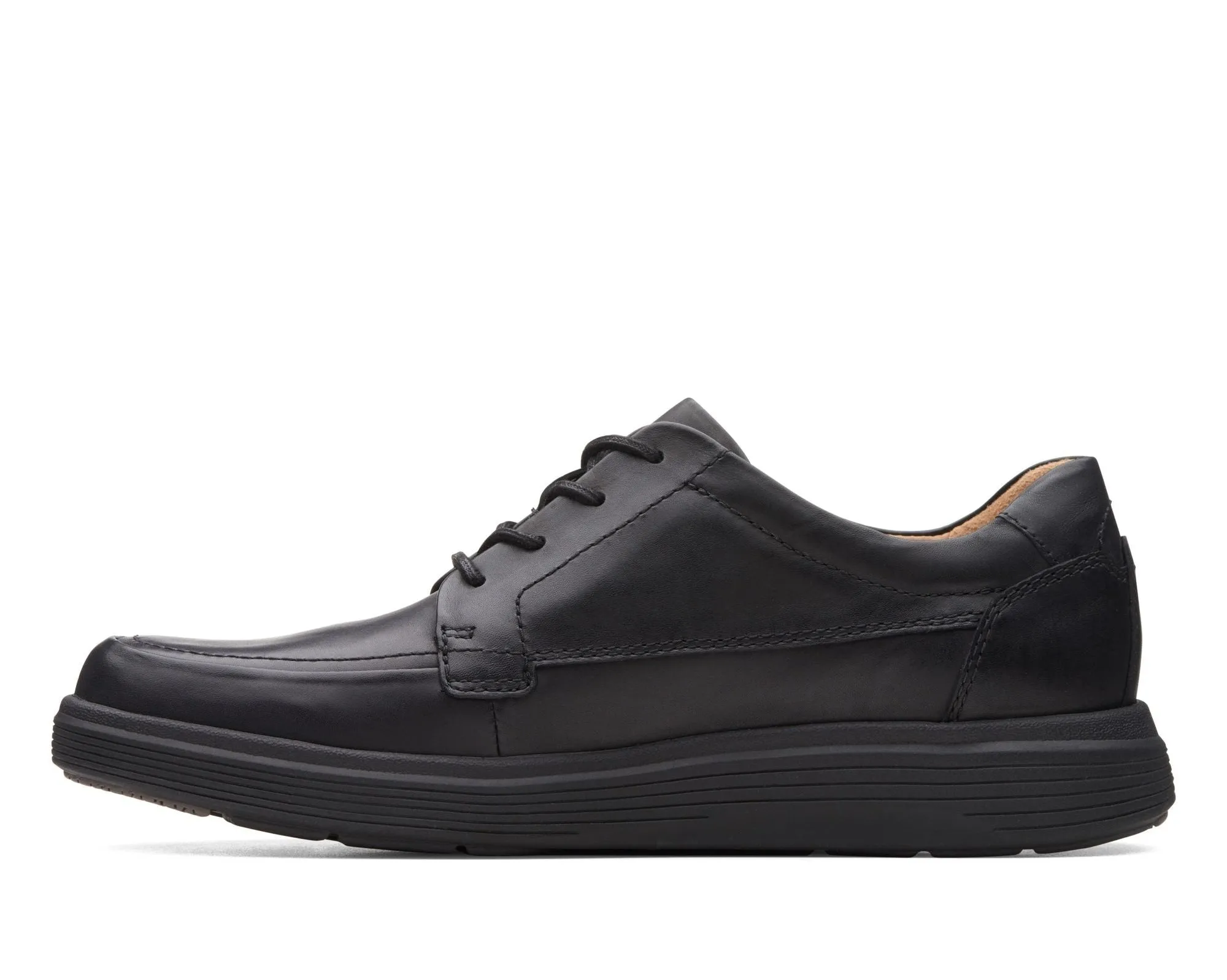 Clarks Un Abode Ease Black Leather - Wide Width
