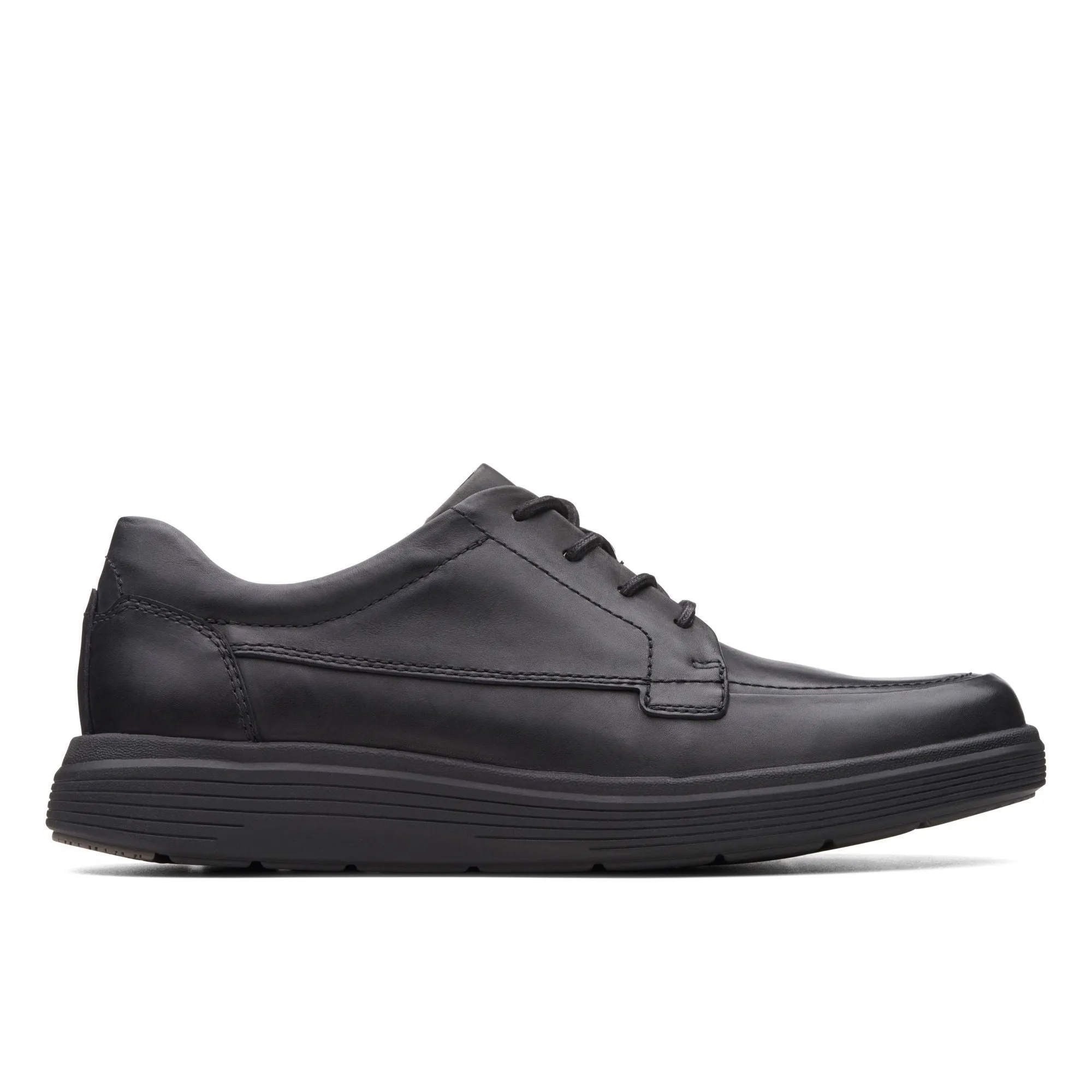 Clarks Un Abode Ease Black Leather - Wide Width