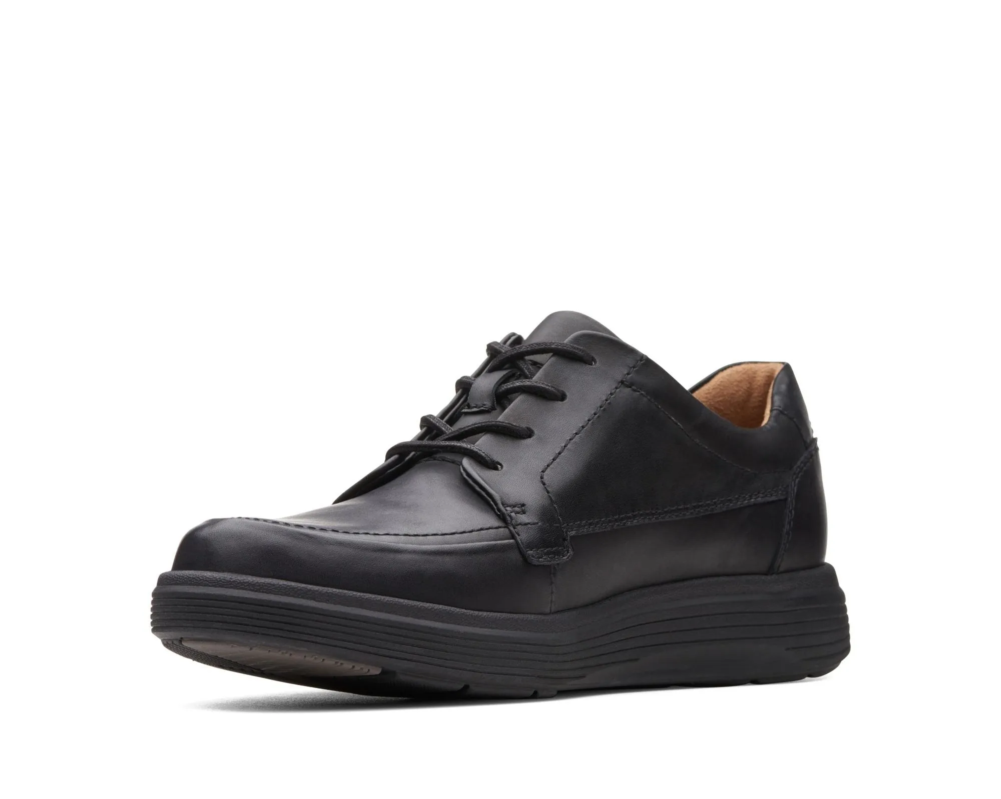 Clarks Un Abode Ease Black Leather - Wide Width