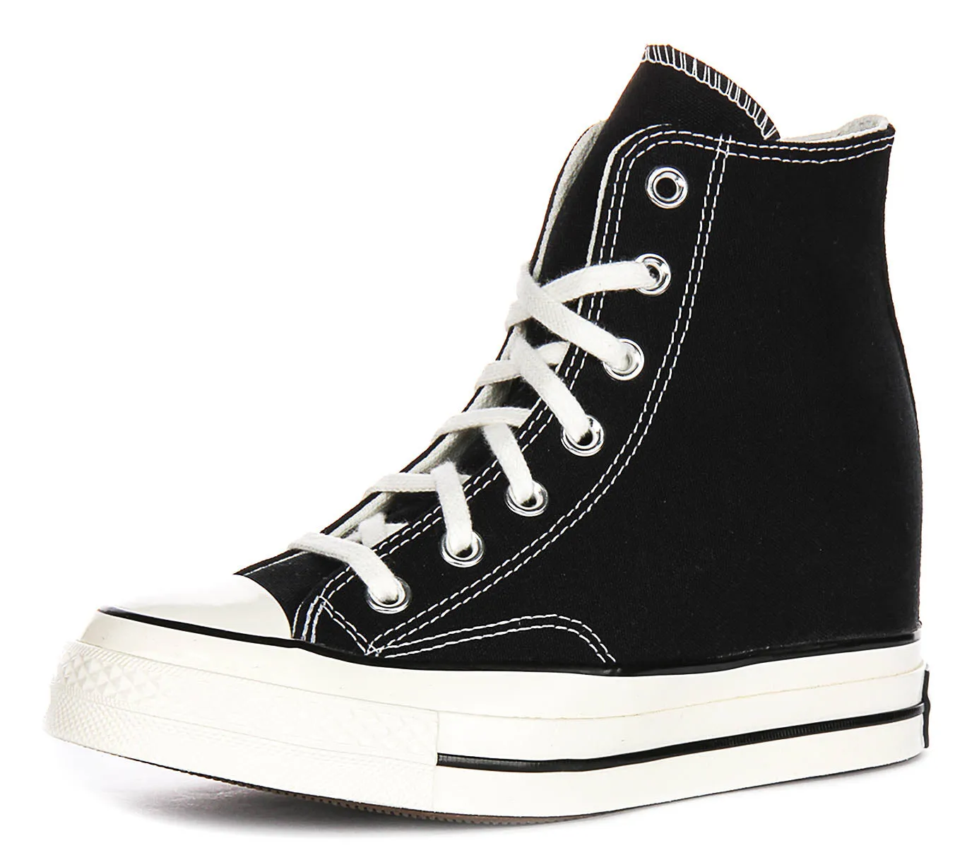 Converse Chuck 70s A12563C Wedge In Black White Platforms