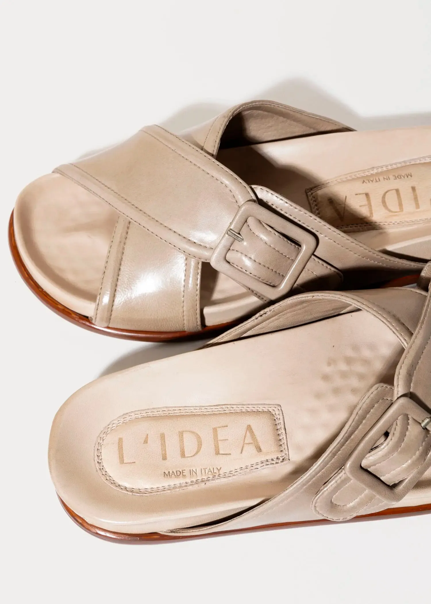 Crossband Leather Sandal