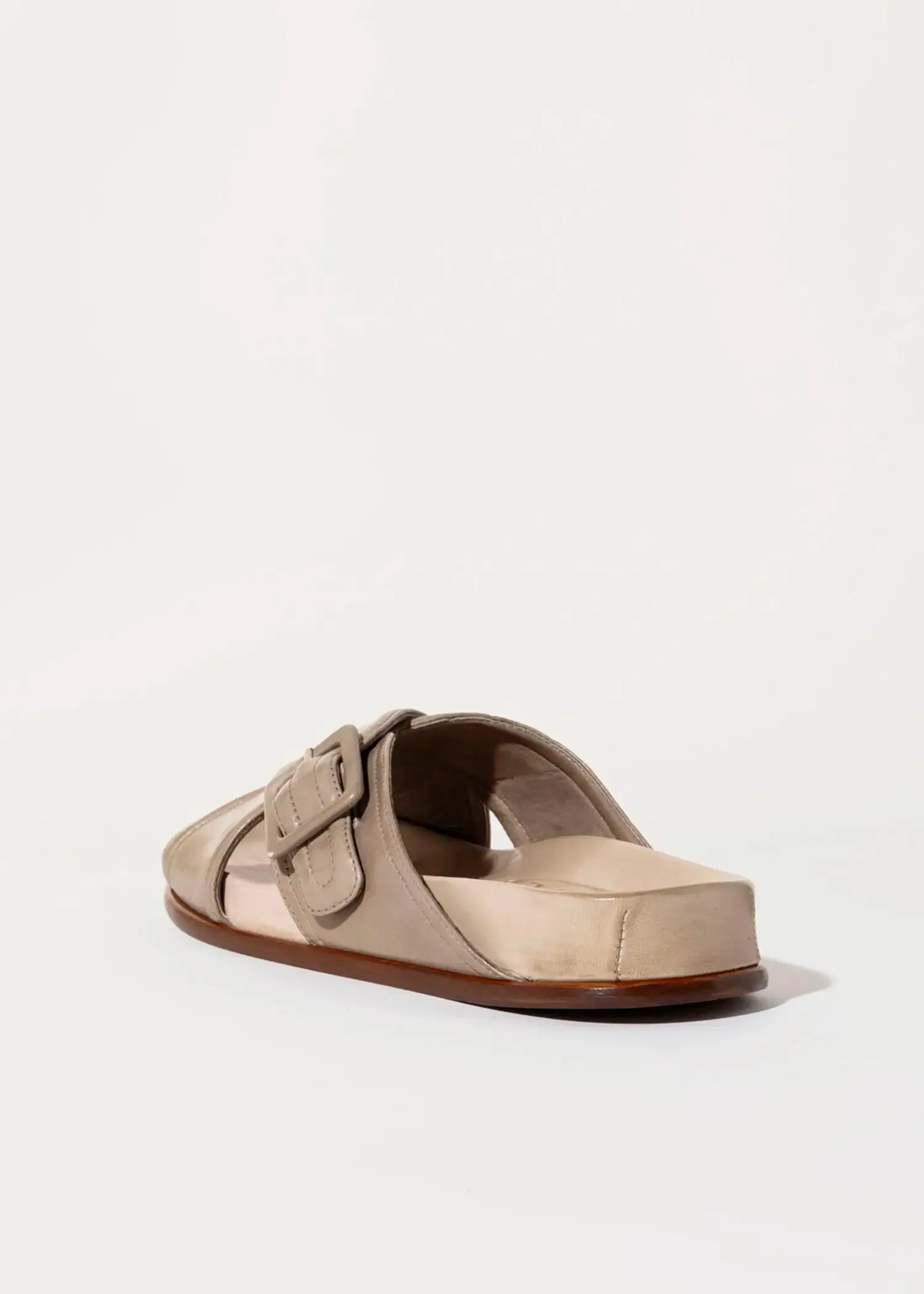 Crossband Leather Sandal