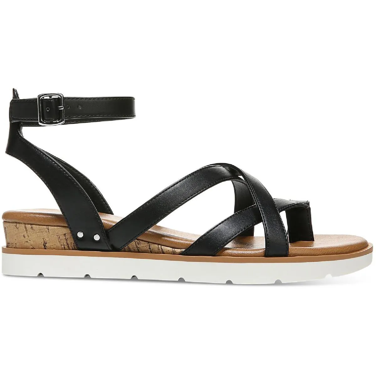 Darla Womens Padded Insole Thong Wedge Sandals