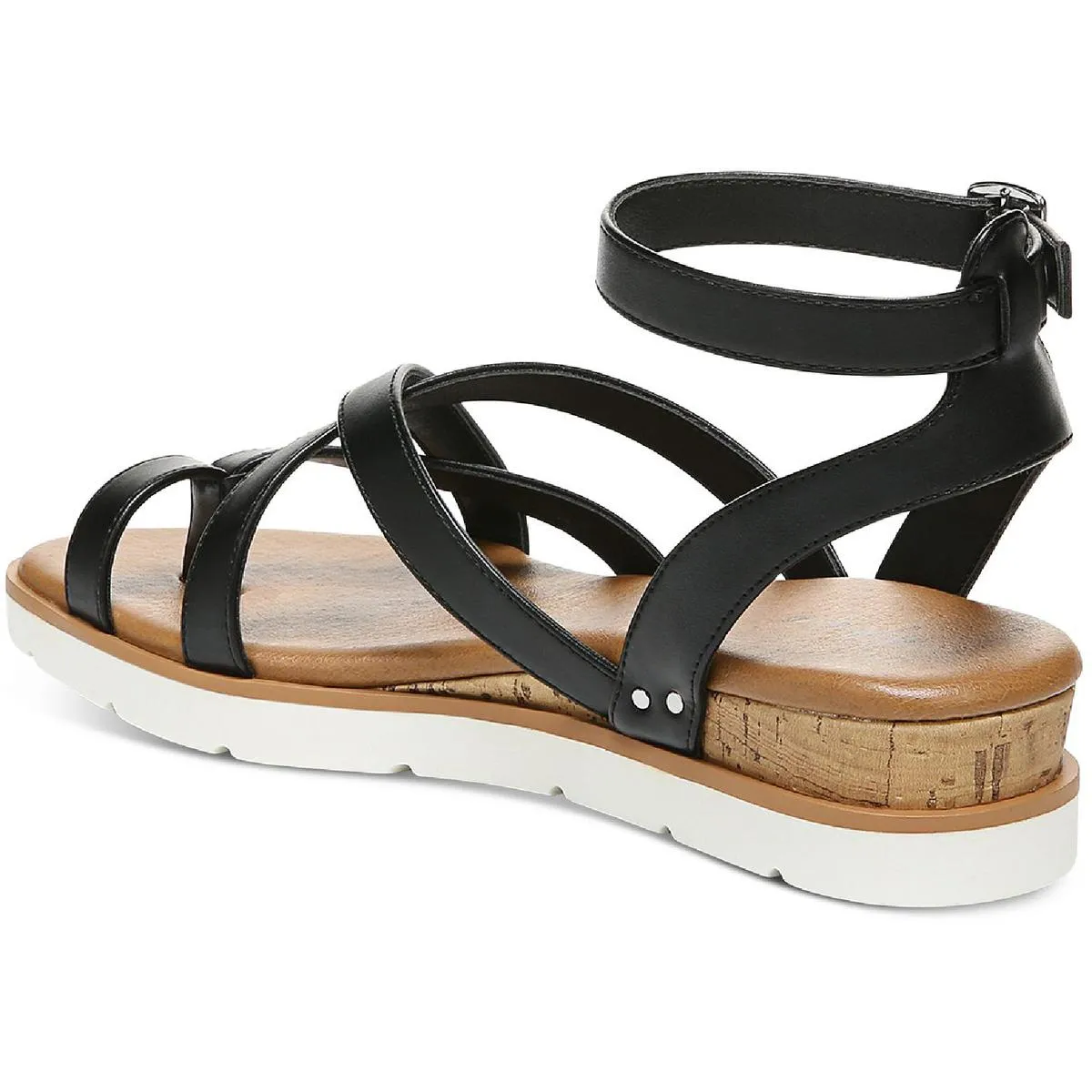 Darla Womens Padded Insole Thong Wedge Sandals