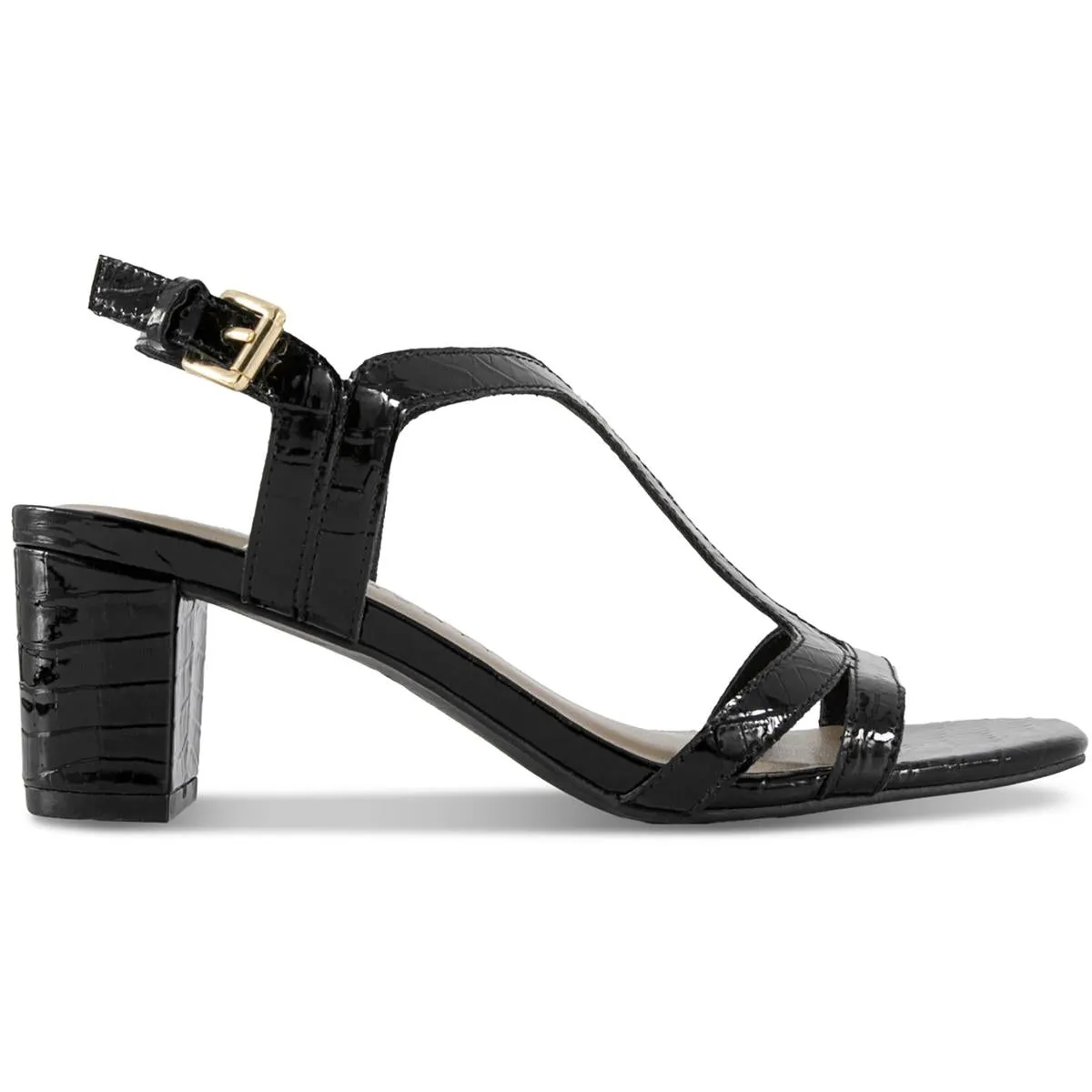 Desela Womens Buckle Man Made Heels