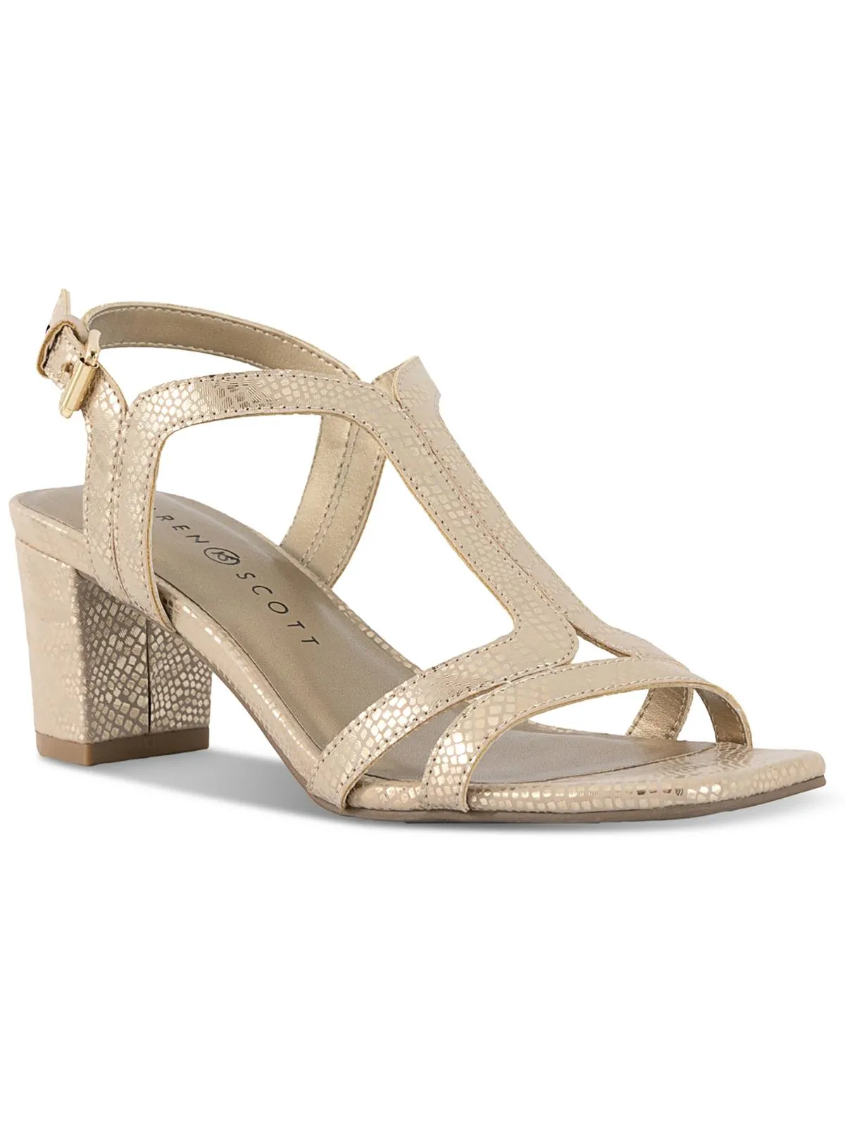 Desela Womens Buckle Man Made Heels