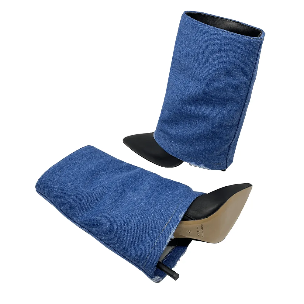 DIANE BLACK LEATHER / DENIM