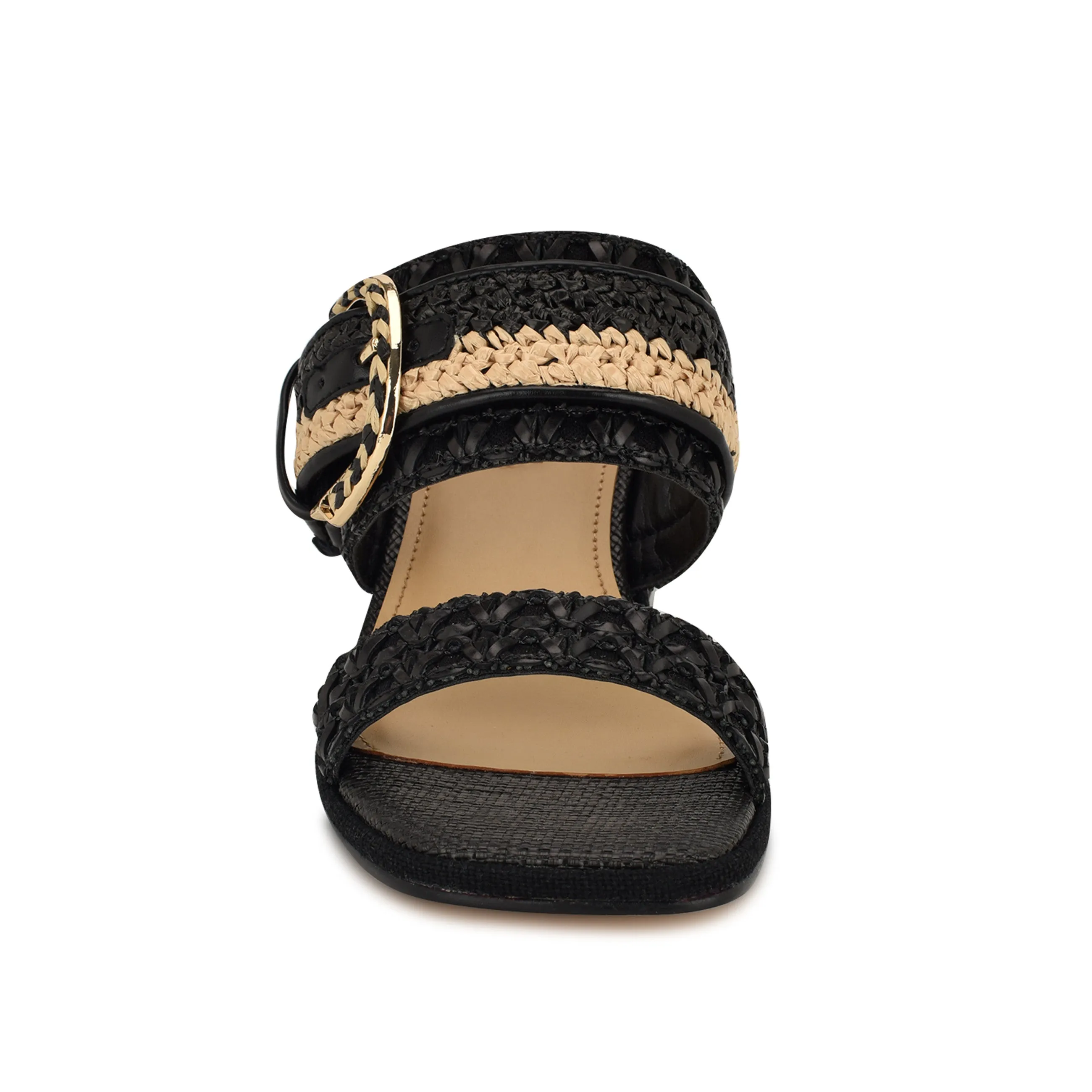 Ebels Block Heel Slide Sandals