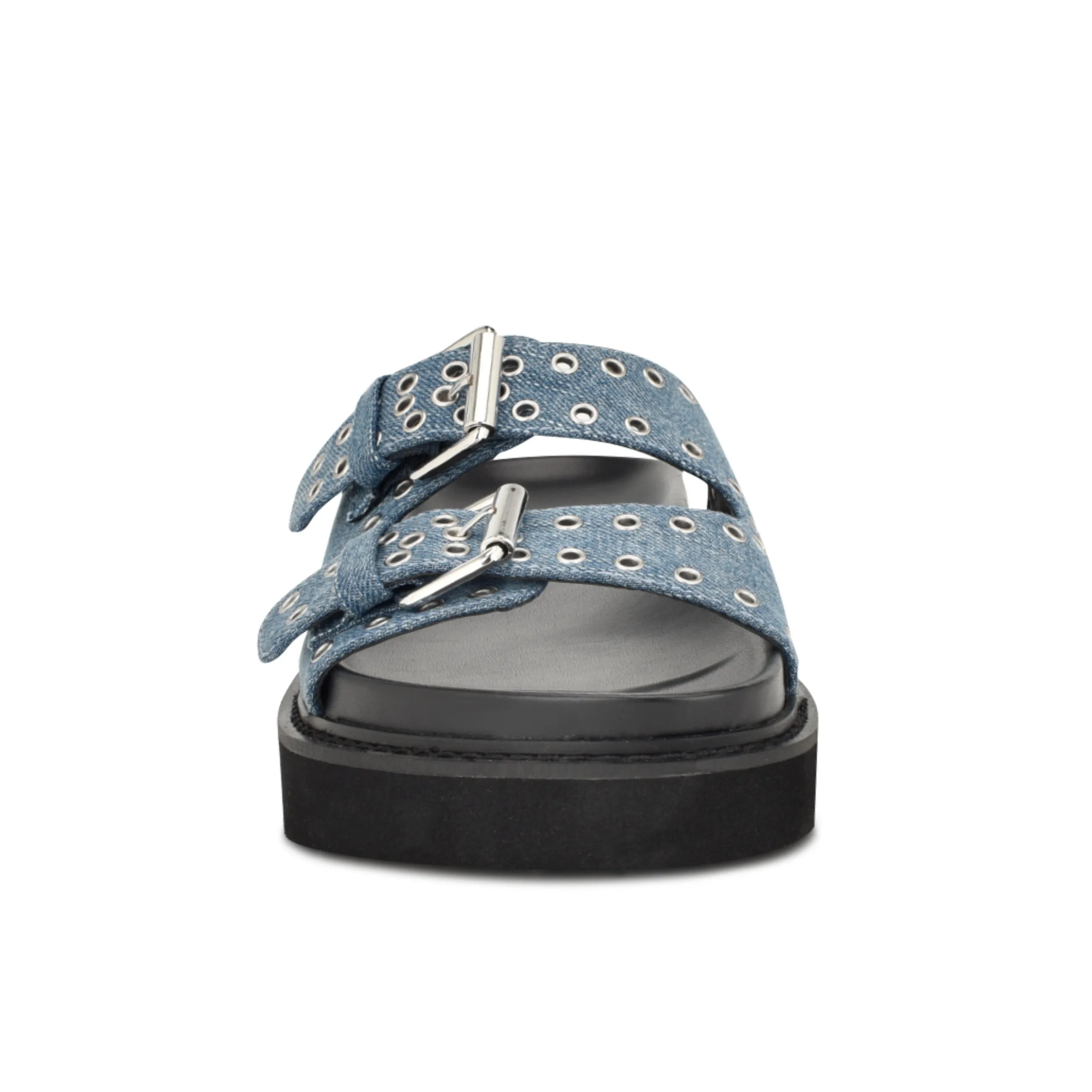 Eleny Buckle Slide Sandals