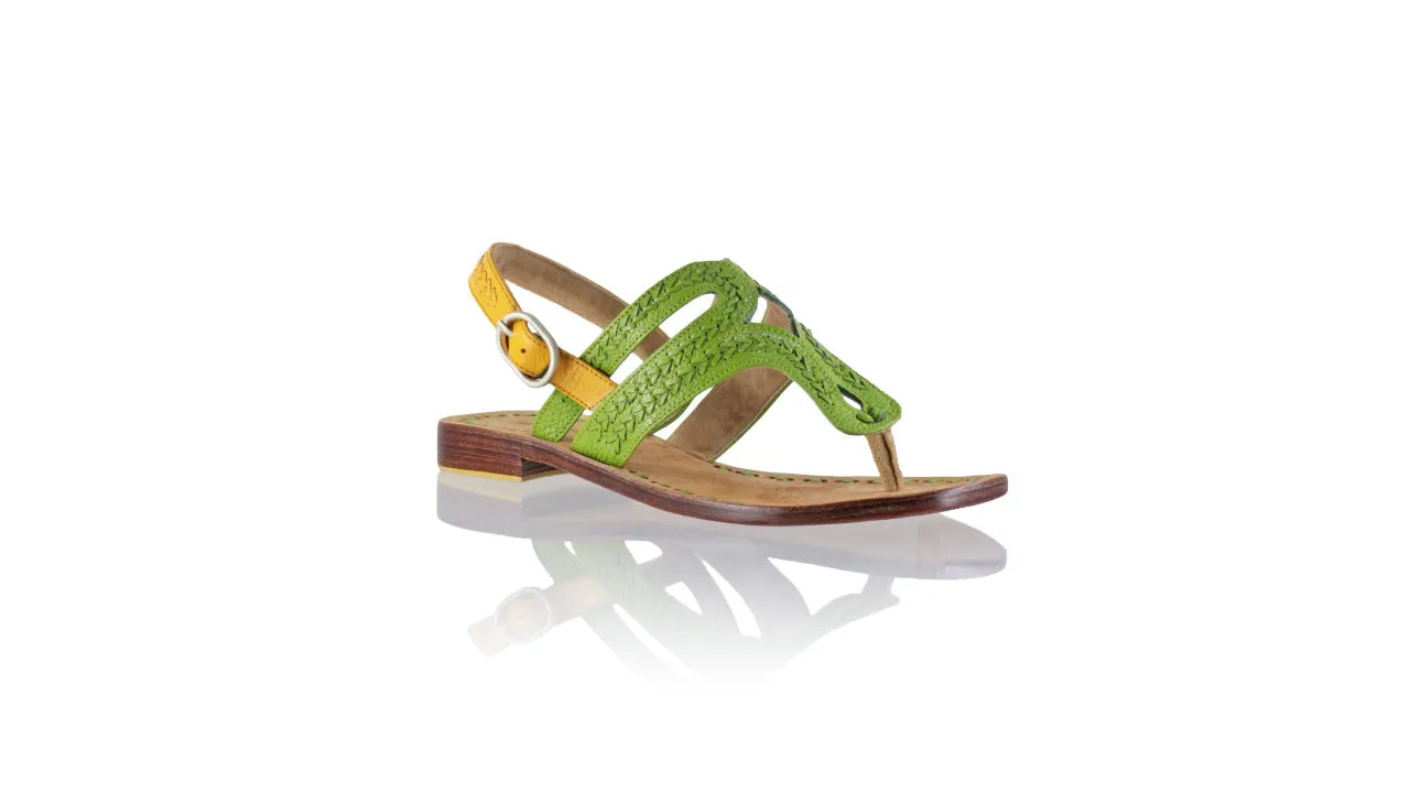 Emma 20mm Flat - Green Bkk & Mustard Bkk