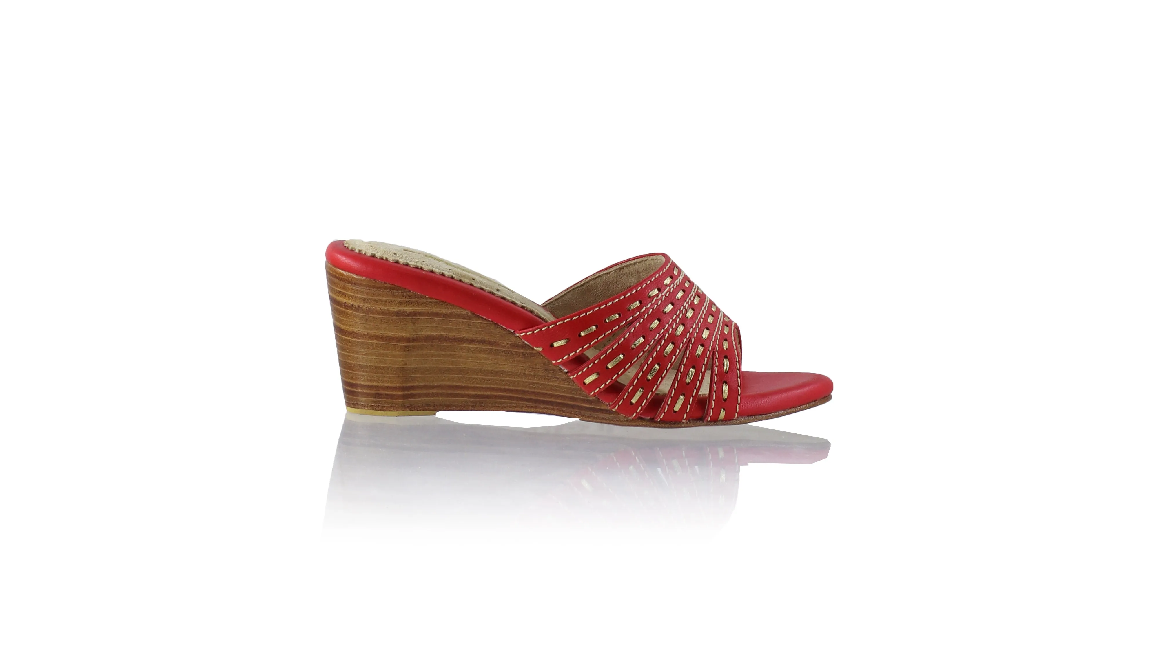 Evita 80mm Wedges - Orange & Gold