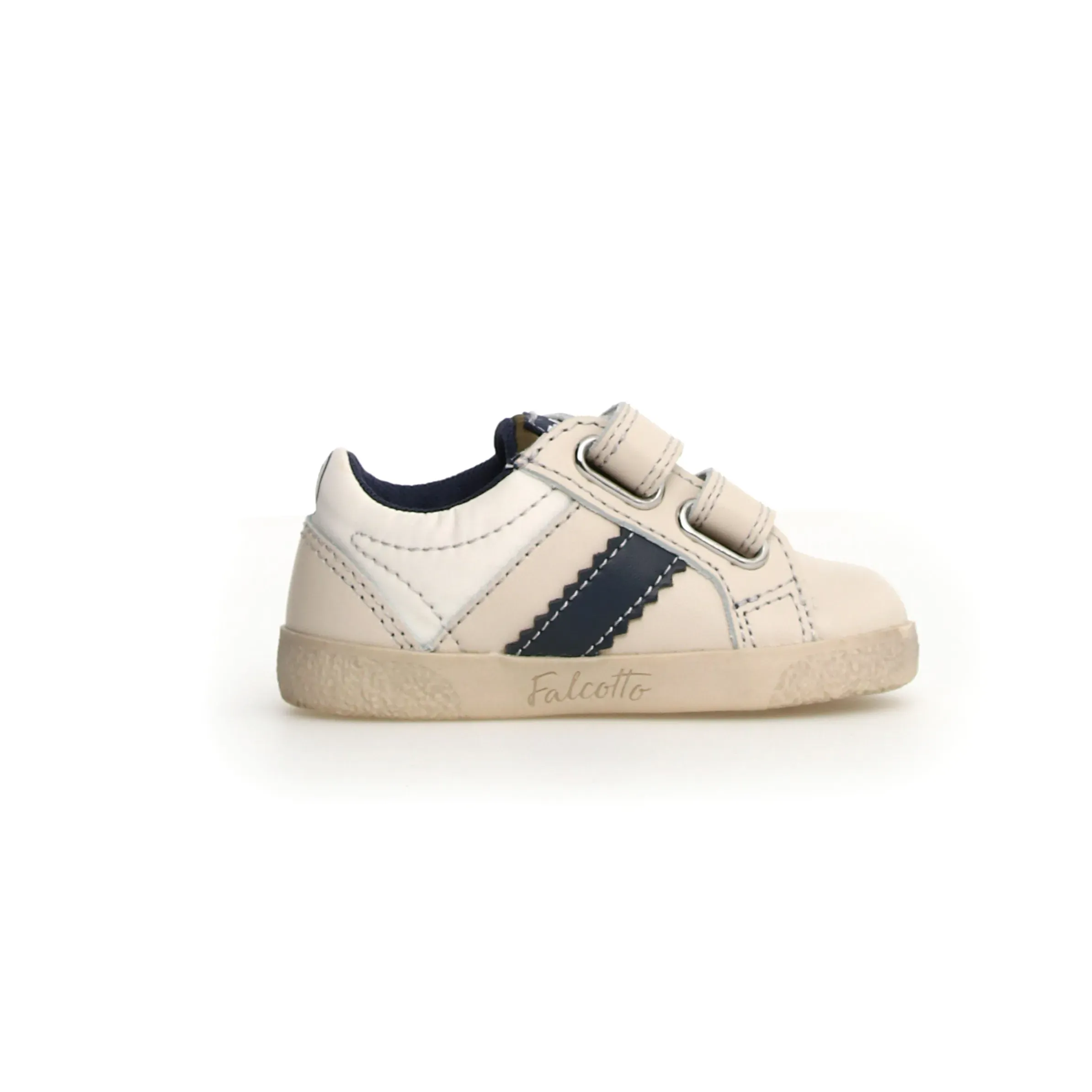 Falcotto Boy's Kilde Low Vl Casual Shoes - Milk / Navy
