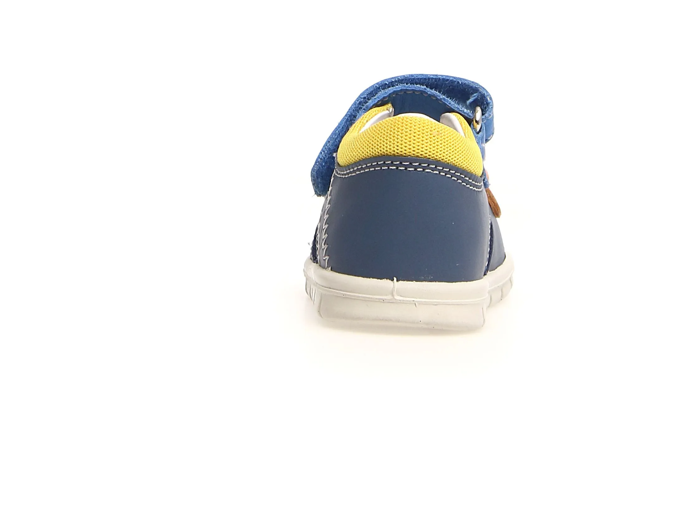 Falcotto Tino Boy's and Girl's Sandals - Azure/Yellow