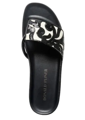 Fifi Sandal In Nat/black Brocade