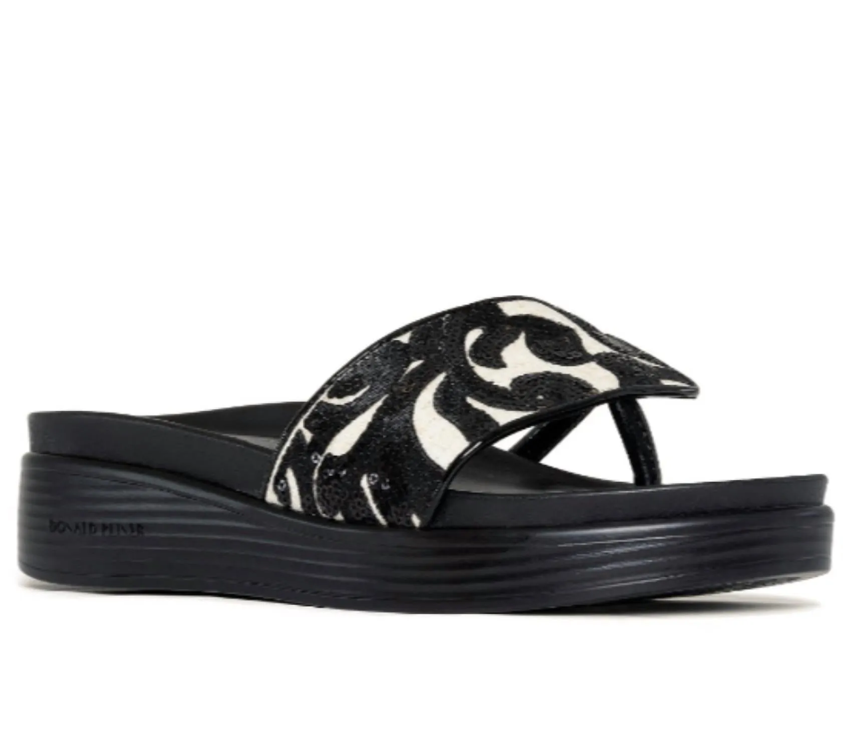 Fifi Sandal In Nat/black Brocade