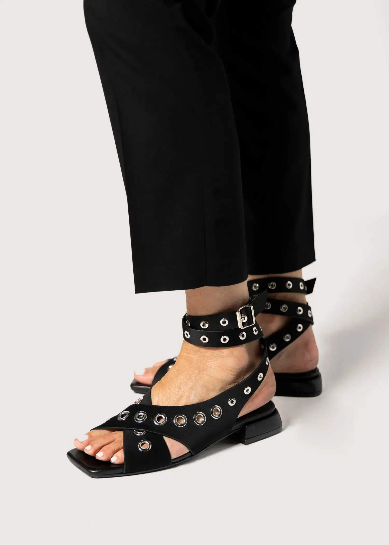 Flat Sandal With Grommets