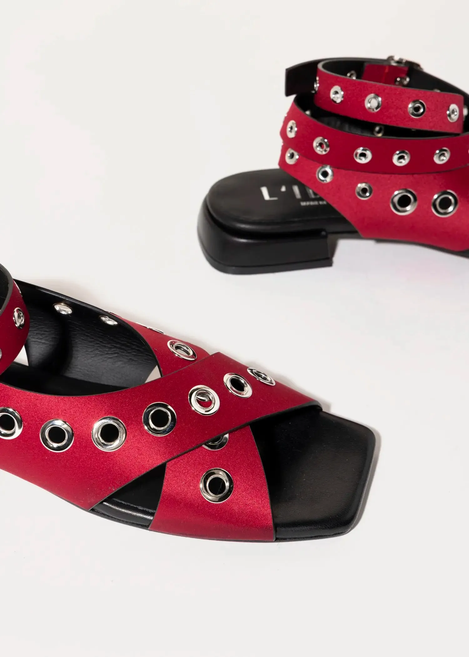 Flat Sandal With Grommets