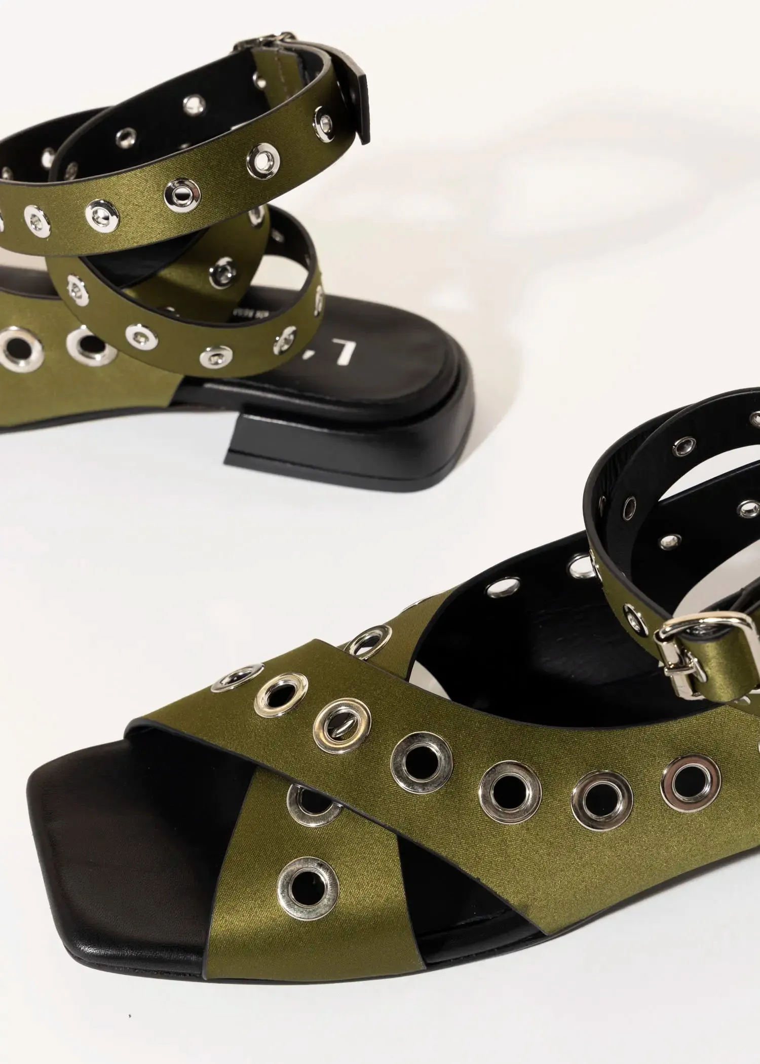 Flat Sandal With Grommets